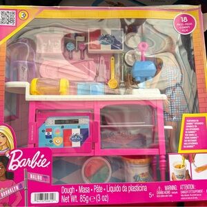 Barbie Dough Playset with Pink and Blue Accessories